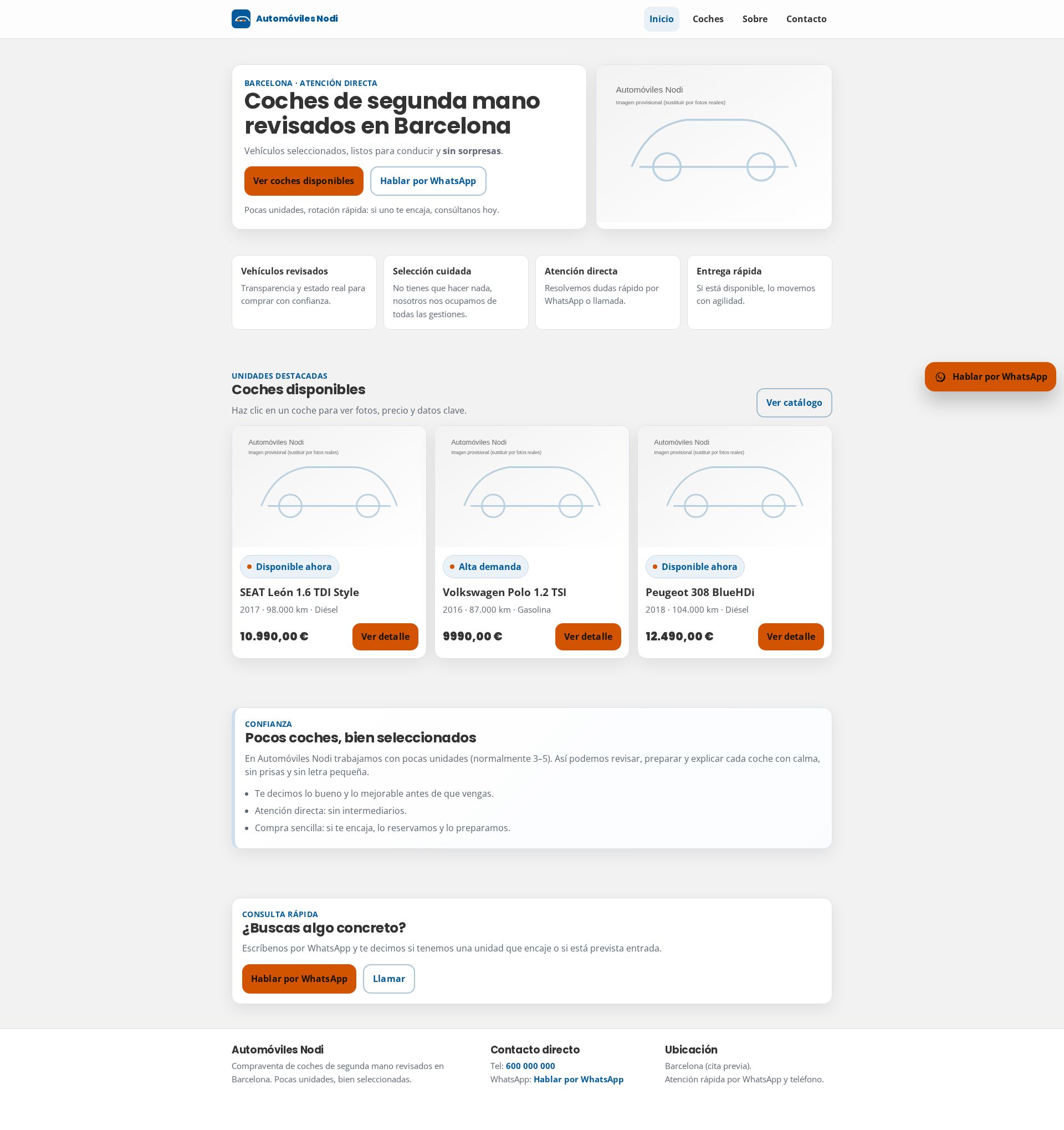 Preview de Automóviles Nodi